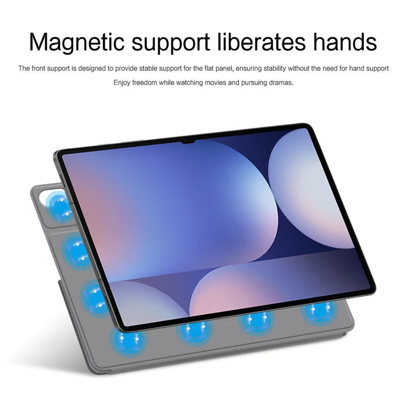 Magnetic Case For Samsung Galaxy Tab S10 Ultra 14.6 S10 FE Plus 13.1" S10+ S9+ 12.4" S9 FE 10.9 S8 S7 11 inch Tablet Smart Cover