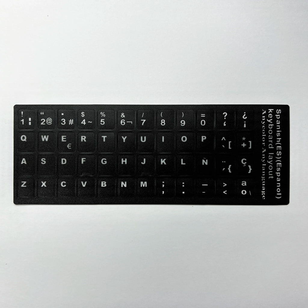 English Spanish Italian Korean French Deutsch Keyboard Stickers Frosted PVC Language Keyboard Sticker For Laptop Desktop PC