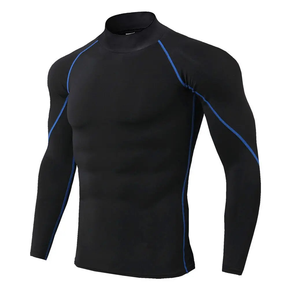 Men Running T shirt Quick Dry Bodybuilding Sport Shirt Long Sleeve Compression Top  Fitness Tight Rashgard Gym T-Shirt Men