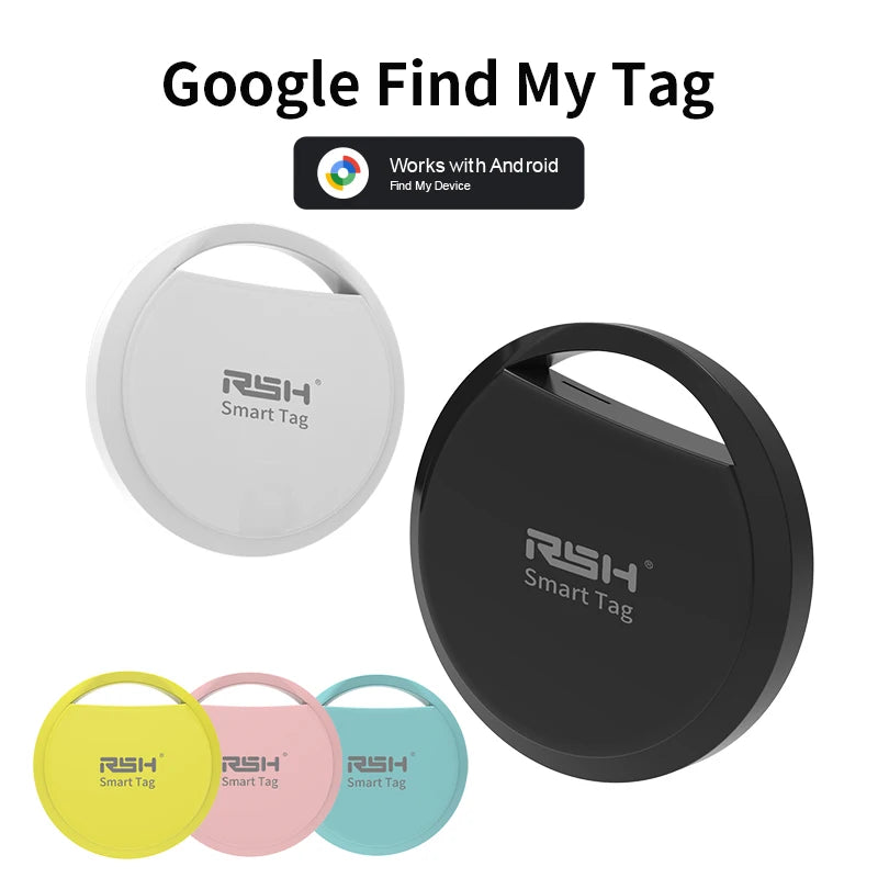 RSH Brand Genuine Bluetooth GPS Tracker For Android Phones Work With Google Find Hub App Pet Key Finder for Xiaomi Samsung Pixel