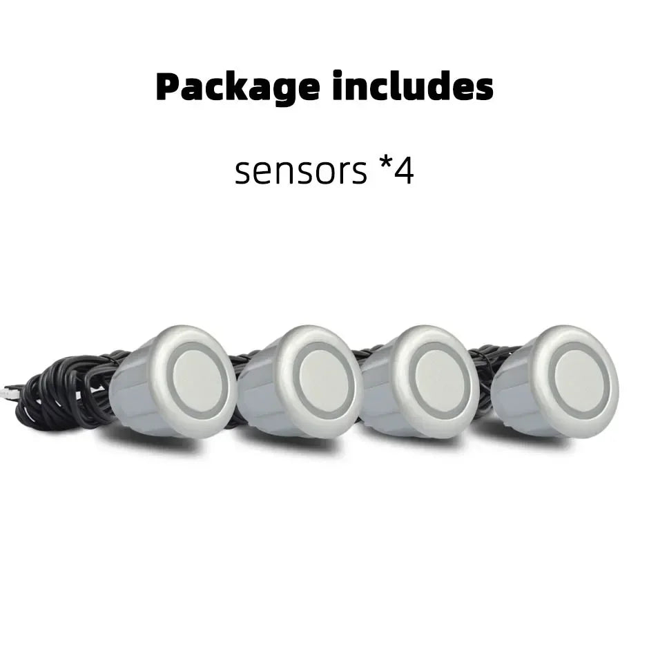 Hippcron 4PCS 22mm Car Parking Sensors Backup Radar System Black Red Blue Gold Grey Silver Champagne Gold White Color Sensor