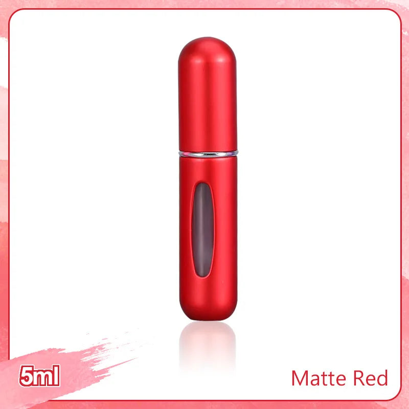 1/4Pcs 5ml Perfume Atomizer Portable Liquid Container for Cosmetics Traveling Mini Aluminum Spray Empty Refillable Bottle