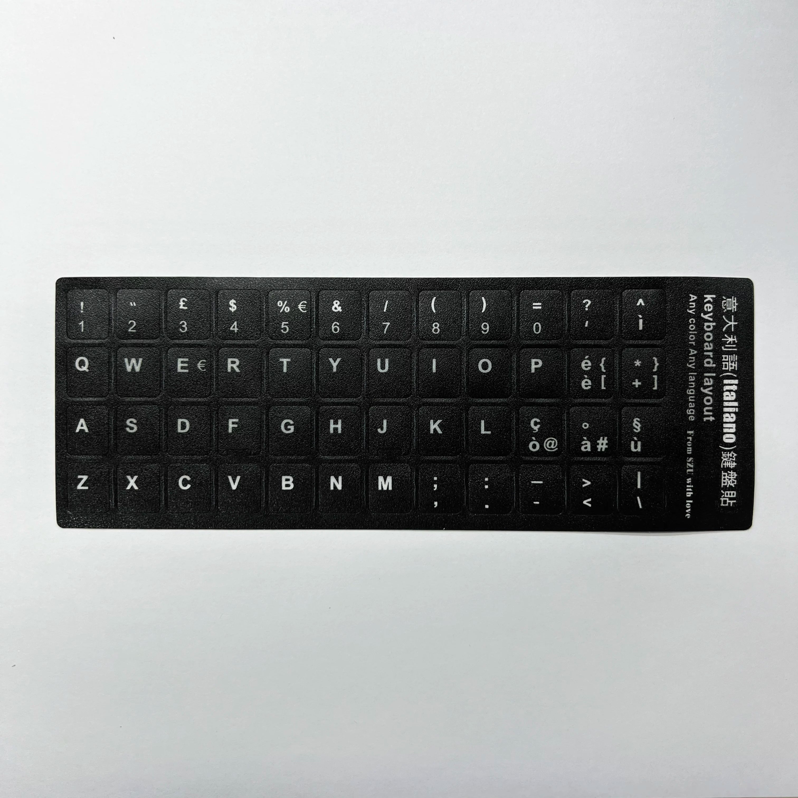 English Spanish Italian Korean French Deutsch Keyboard Stickers Frosted PVC Language Keyboard Sticker For Laptop Desktop PC