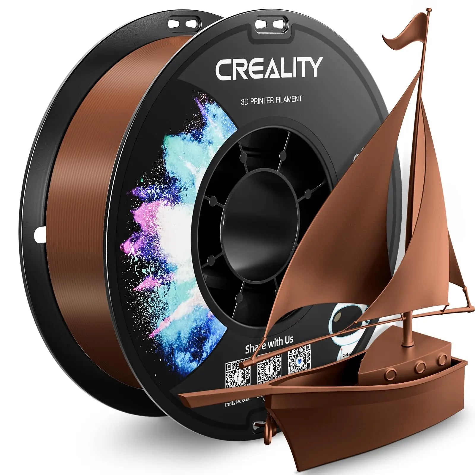 Creality Official PETG 3D Printer Filament 1.75mm 12 rolls Bundle  High Precision Strong Toughness Odorless Flow Moistureproof