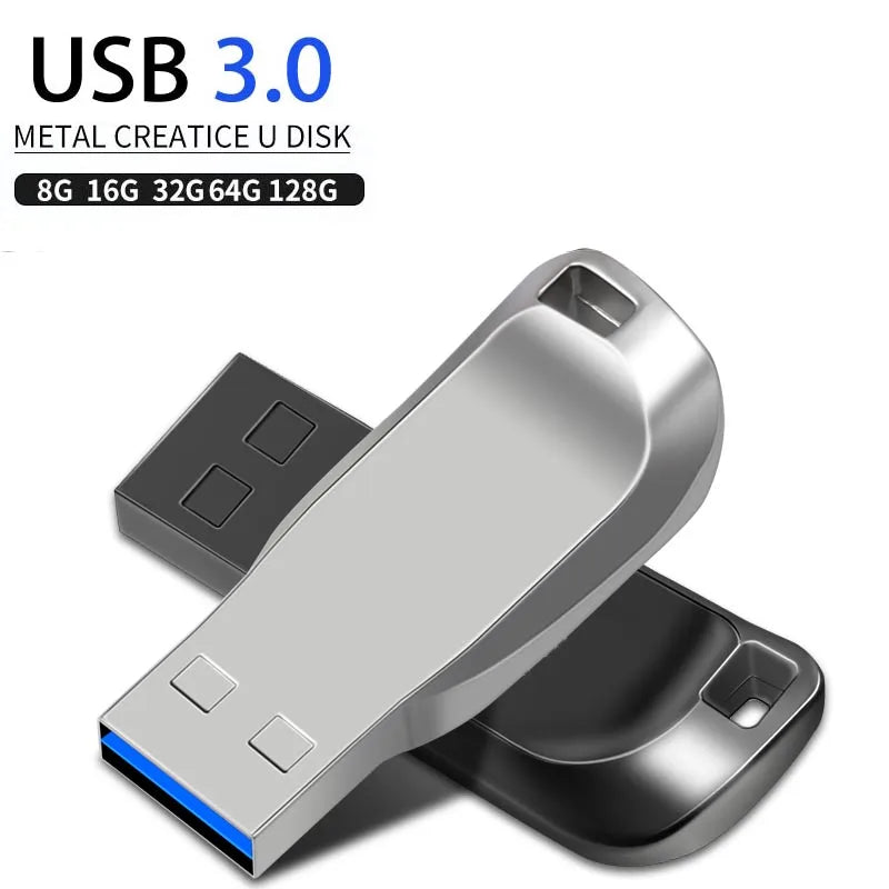 Metal Rod Drive USB Flash Drive 3.0 Pendrive 128GB 64GB Free Stick Pen 32GB High Speed 3.0 Pen Drive 16GB 8GB U Disk