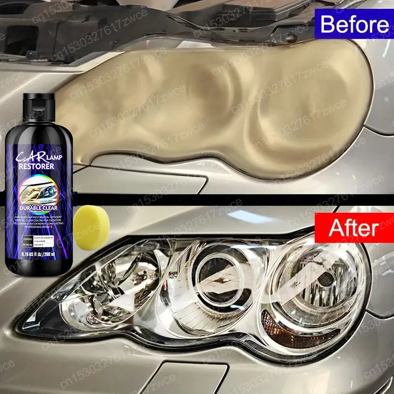 Car Headlight Polishing Agent Scratch Remover Repair Headlight Renewal Polish Liquid Headlights Restoration Kit Auto Accessories