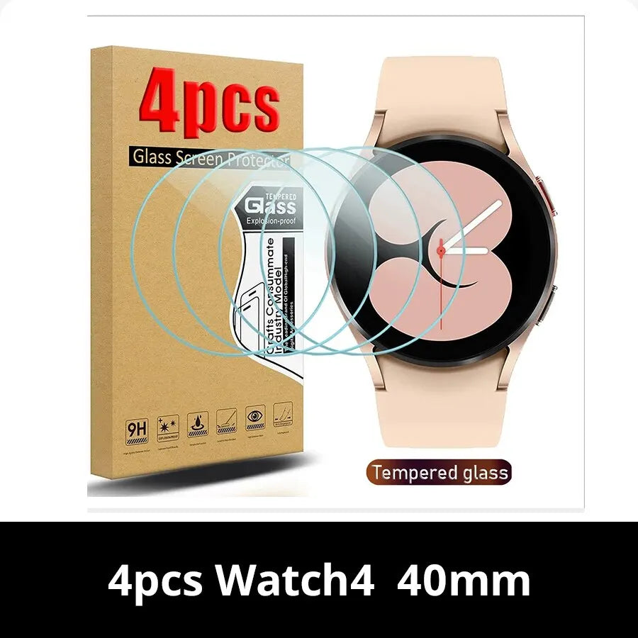 9H Tempered Glass for Samsung Galaxy Watch 4 40mm Classic Watch 3 Anti Scrach Film HD Screen Protectors