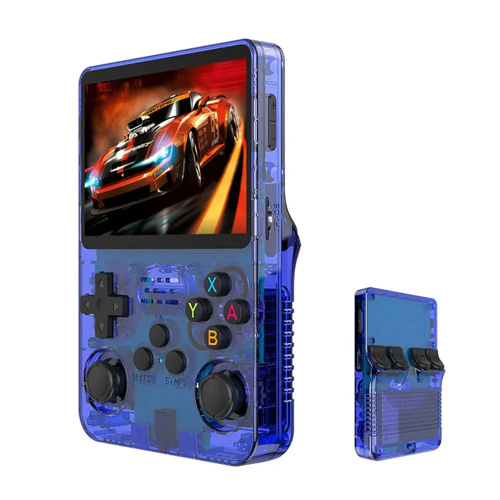 Open Source R36S Retro Handheld Video Game Console Linux System 3.5 Inch IPS Screen Portable Pocket Video Player 64GB Games