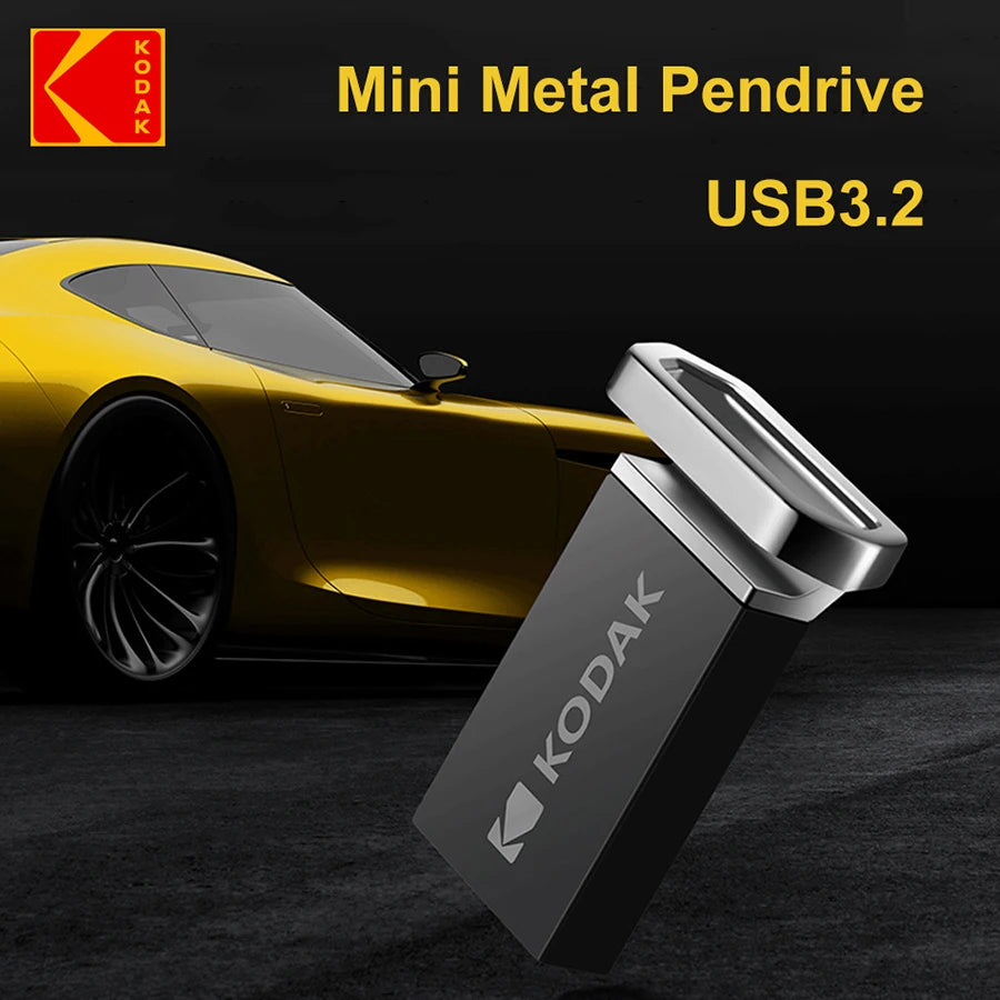 Original KODAK USB3.2 Flash Drive K113 Metal Pendrives High Speed 140MB/s 32GB 64GB 128GB MINI Key Pen Drive for Car Laptop