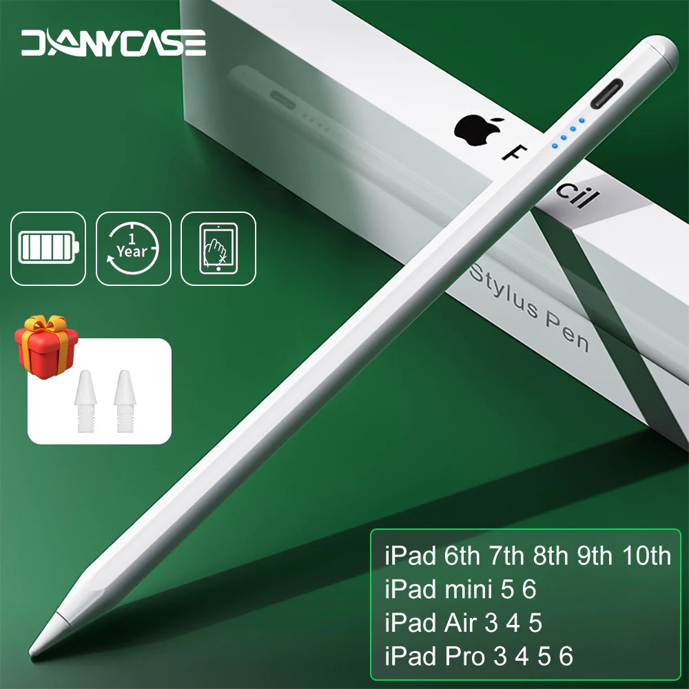 For iPad Pencil 2025 M3 Stylus Pen for Air 6 M2 Pro M4 with Palm Rejection Tilt for iPad Pro 11 12.9 13 7/8/9/10/11th mini 5 6 7