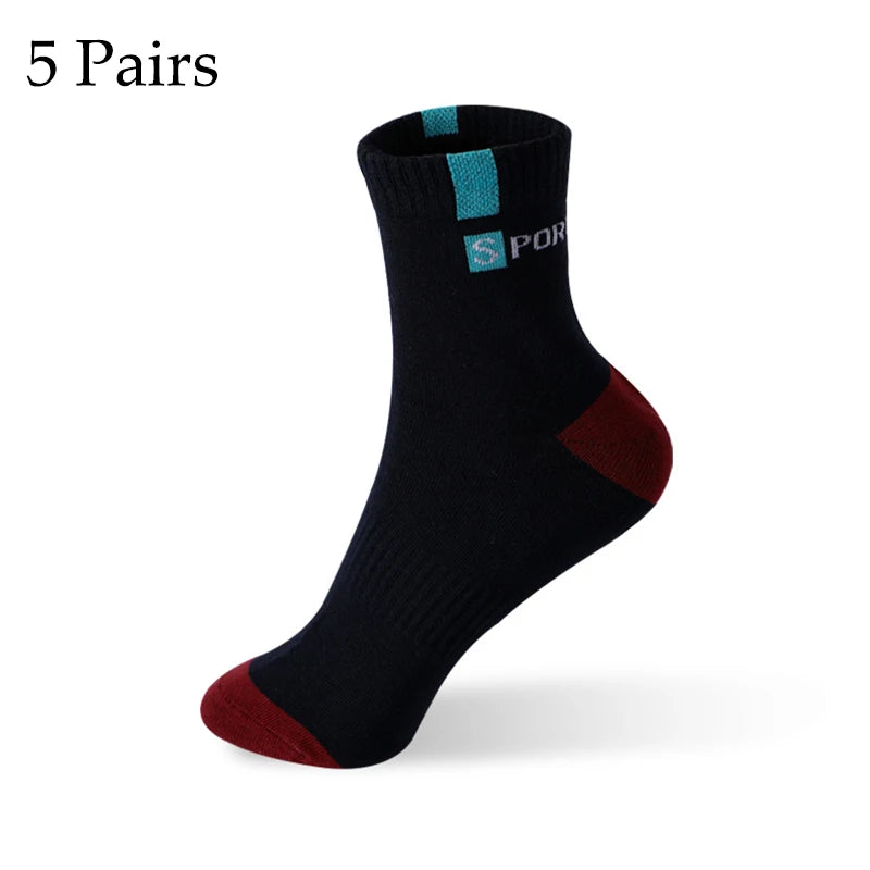 5/10 Pairs Men Bamboo Fiber Autumn Winter Men Socks Breathable Cotton Sports Sock Breathable Deodorant Business Socks Size 37-43
