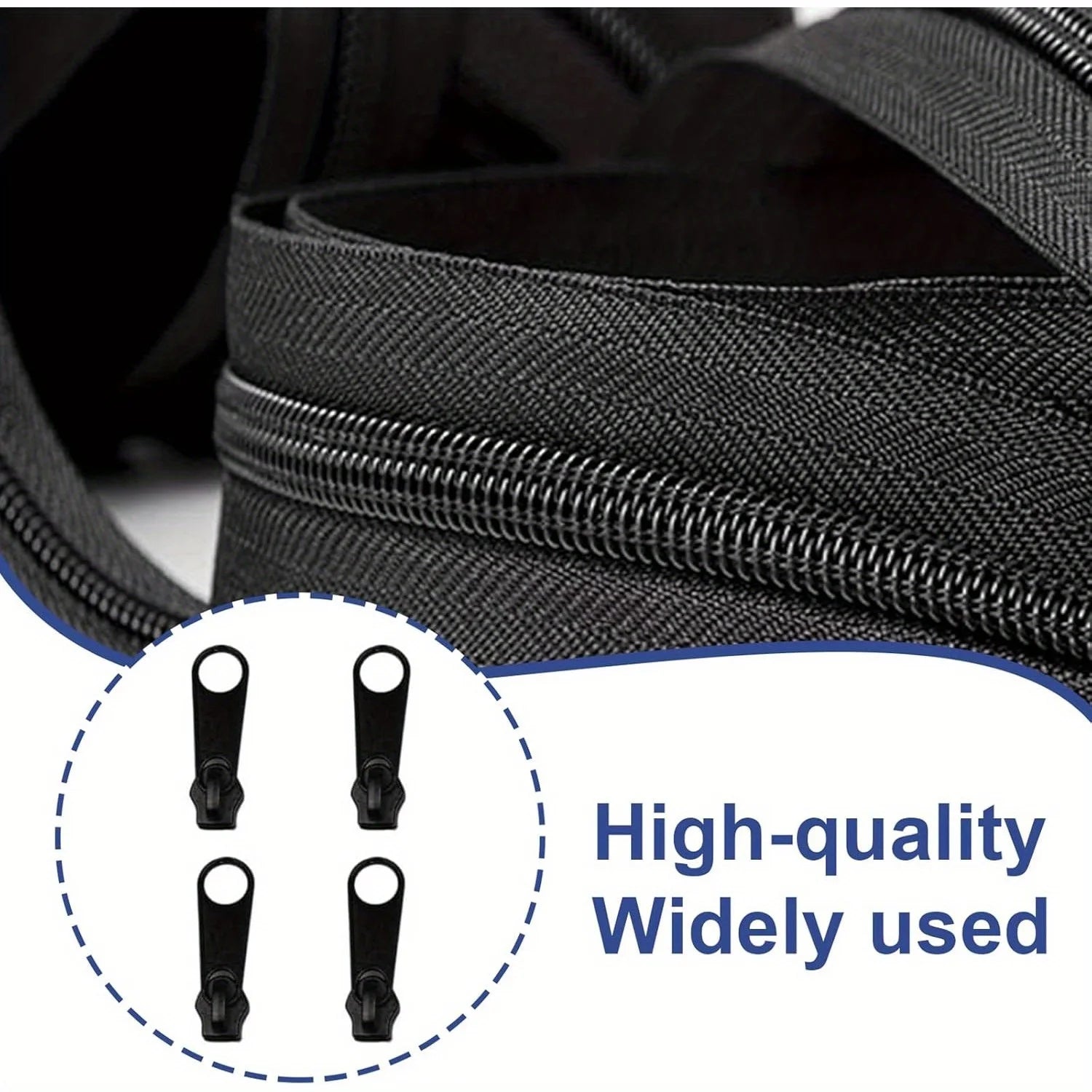 3 Sizes Universal Instant Fix Zipper Repair Kit Replacement Zip Slider Teeth Rescue Sewing Clothes Bag Zippers Tool Accessories