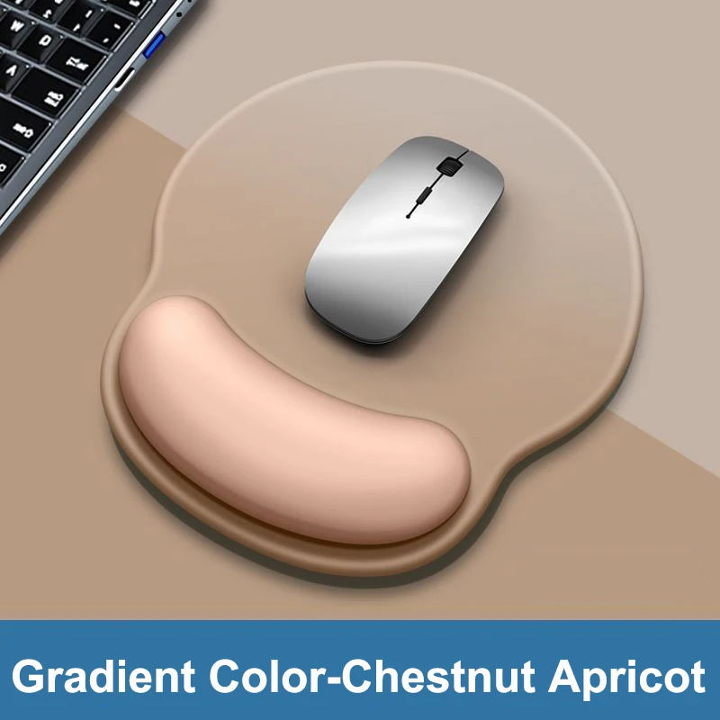 Gradient color mouse pad comfortable wrist rest non-slip mouse pad soft mouse pad wrist rest computer desktop silicone mouse pad