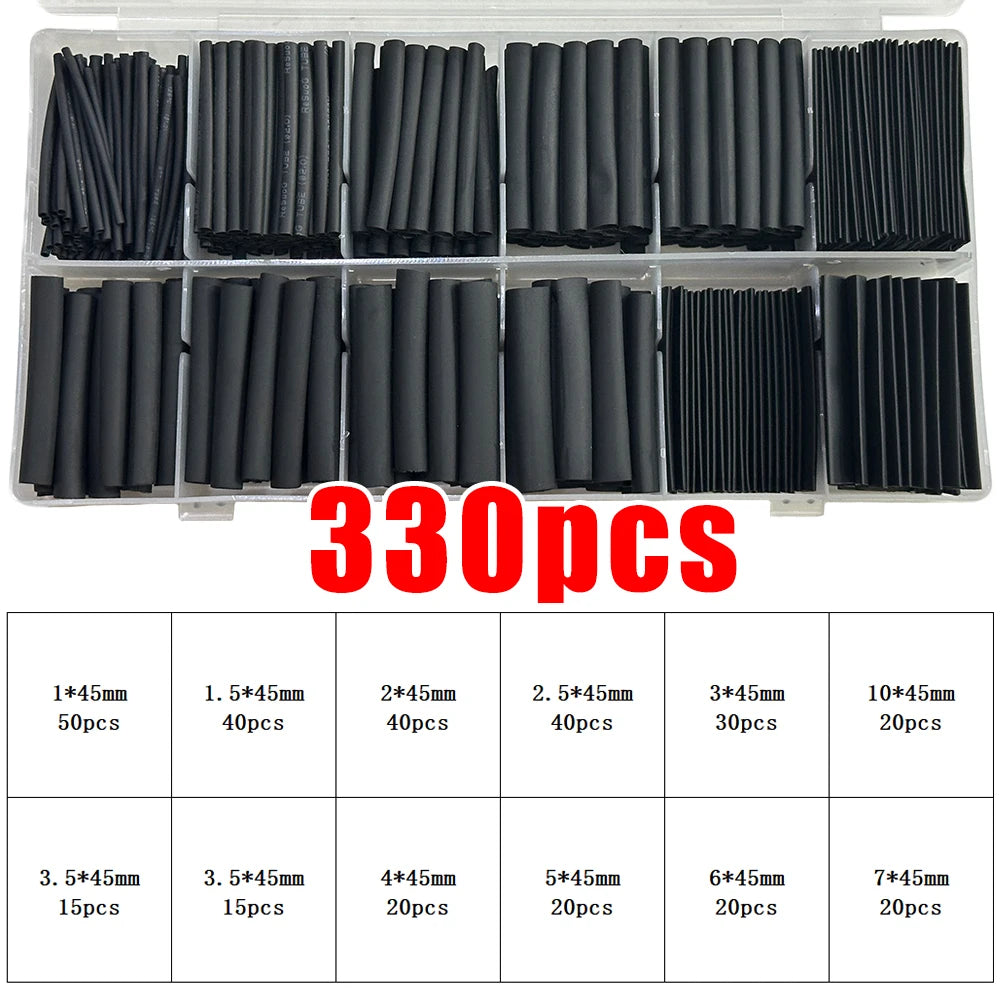 Heat Shrink Tube Kit Thermoresistant Tubing Heat Shrink Wire Wrapping Electrical Connection Cable Insulation Sleeved Protecter