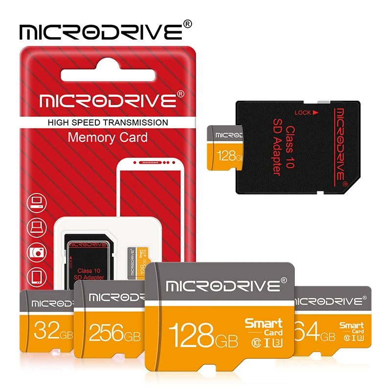 Micro TF/SD Card 128GB Class 10 16GB 32GB 64GB 256GB Memory Cards for Camare Phone Mini TF Card