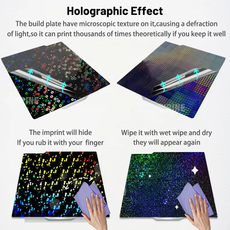 Bambu Lab Build Plate X1carbon PEI Plate smooth bamboo plate lab 257x257mm build plate A1 X1 For bambu lab P1S P1P smooth pei