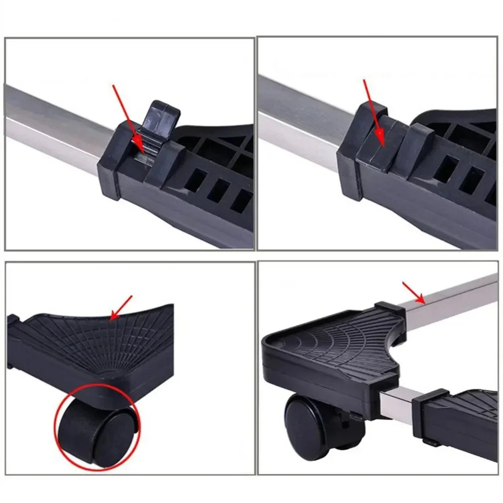 Computer CPU Tower Stand, Adjustable Mobile CPU Stand, CPU Holder PC Tower Stand With Rolling Caster Wheels, Adjustable Width