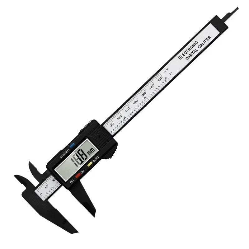 Digital Vernier Caliper 150Mm Plastic Measuring Tool With Lcd Display For Students Engineers Mini Precision Ruler