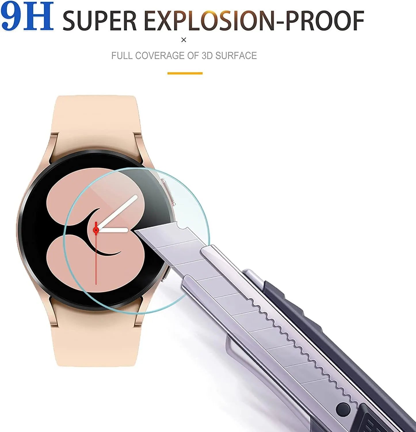 9H Tempered Glass for Samsung Galaxy Watch 4 40mm Classic Watch 3 Anti Scrach Film HD Screen Protectors