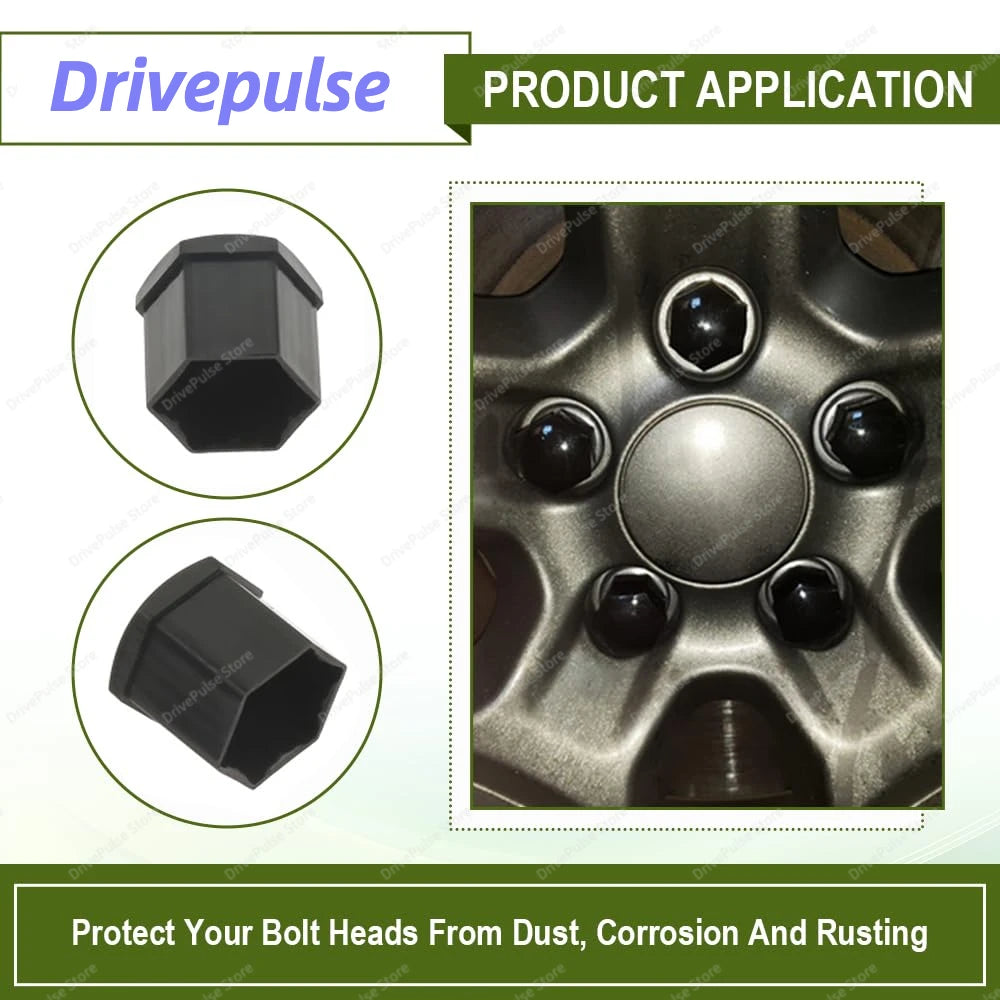 20PCS Universal Wheel Nut Covers 17/19/21mm - ust-proof wheel bolt caps for Car, SUV, Truck | Exterior Protection & Decoration