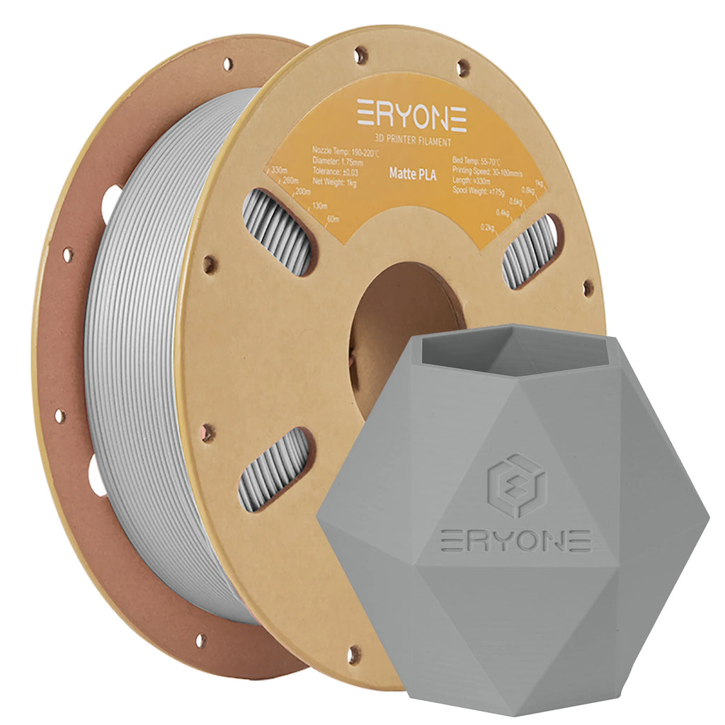 ERYONE Matte PLA Filament 1KG 1.75mm High Quality Spool Matte Filament For 3D Printer New Arrival  Fast Shipping