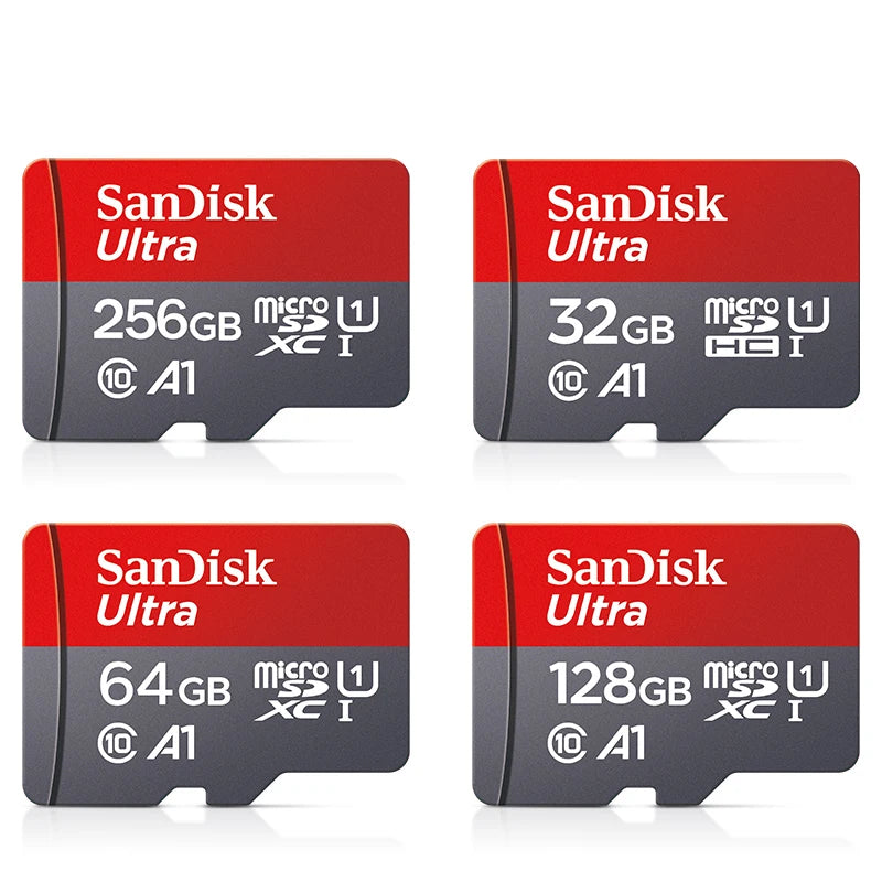 Sandisk A1 Memory Card 32gb 64GB 128GB 256GB 512GB Micro sd card Class10 UHS-1 flash card Memory Microsd TF Card for smartphone