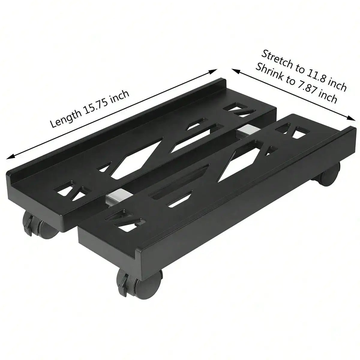 Adjustable Mobile PC Tower Stand with Wheels under Desk CPU Holder Adjustable Stable Mobile Computer Host Stand for Home Office