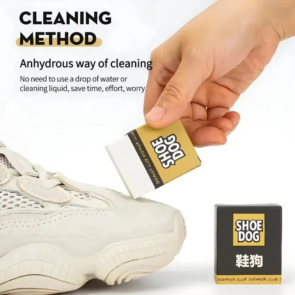 Portable Shoe Eraser - Waterproof Cleaning for Suede Leather, Sneakers & White Shoes, Decontamination Sneaker Cleaner