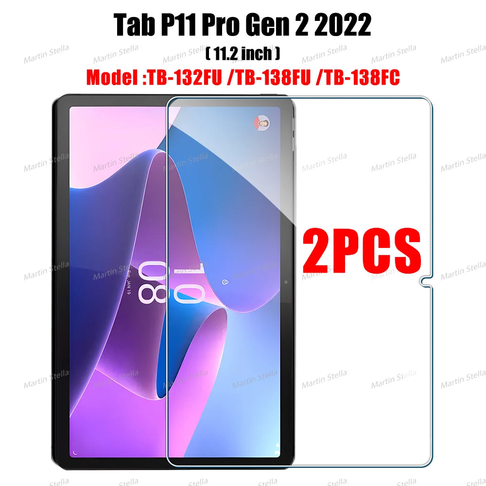 2PCS Screen Protector Tempered Glass for Lenovo Tab M10 Plus 3rd 2nd 1st Gen M11 P11 Pro Tablet Lenovo Film