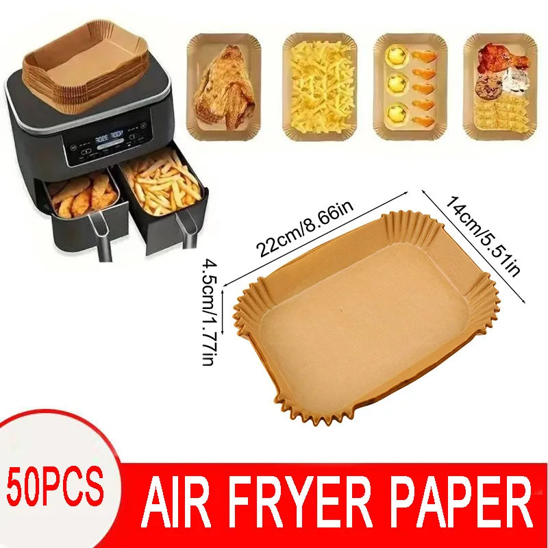 Air Fryer Disposable Paper Parchment Wood Pulp Steamer Cheesecake Air Fryer Accessories Baking Paper for Air Fryer