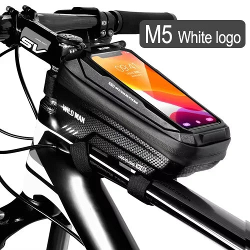 NEWBOLER Bicycle Bag Cycling Top Front Tube Frame Bag Waterproof 6.5 Inches Phone Case Storage Touch Screen MTB Road Bike Bag