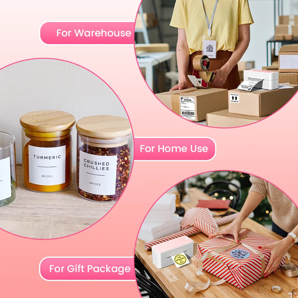 Phomemo 241 Bluetooth Thermal Label Printer Wireless Small Shipping Label Printer 4X6 Compatible with iPhone Android Mac Window