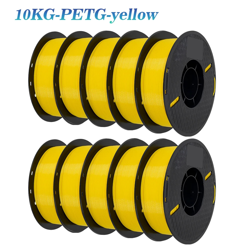 KINGROON 22LBS PETG or PLA filament 3D Printer Filament 10 Rolls 1KG 1.75MM Eco-Friendly Good Toughness Mix Color Free Shipping