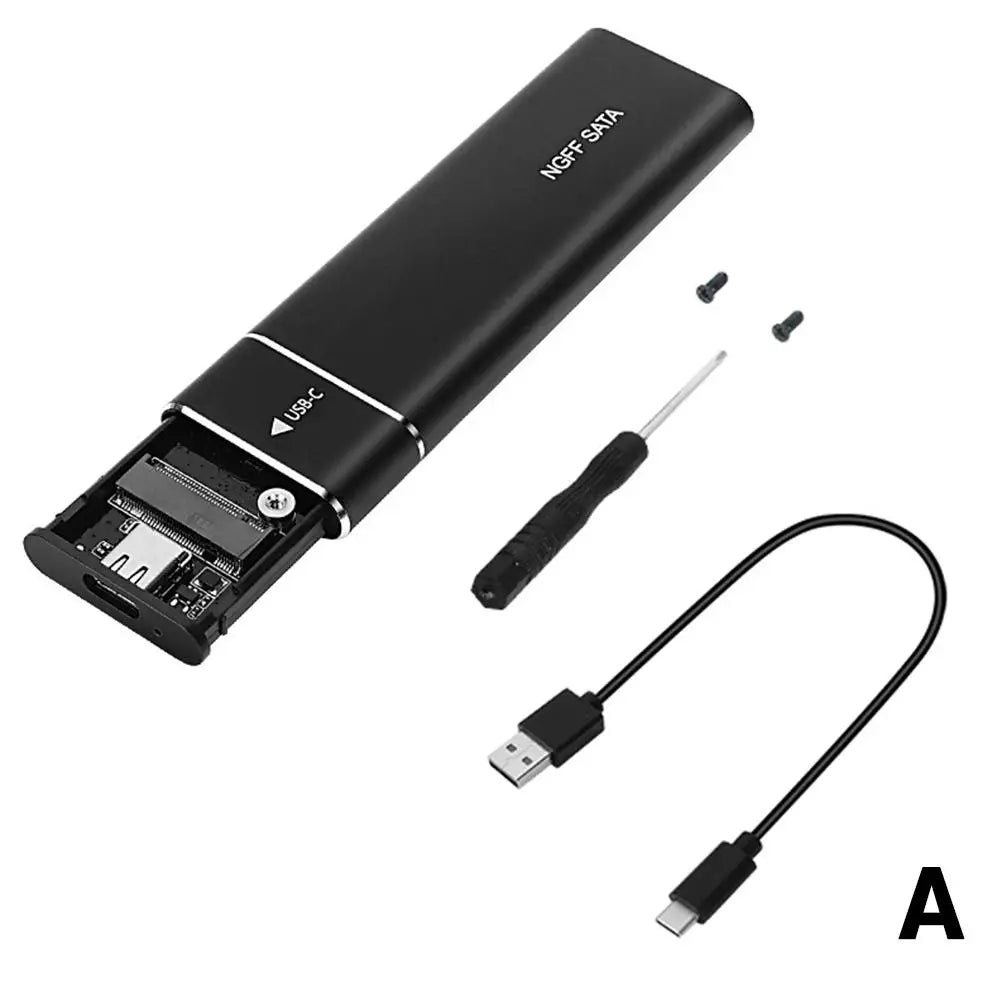 Dual Protocol M2 SSD Case M.2 NVMe SATA SSD Enclosure Adapter 10Gbps USB 3.1 Type C External Enclosure Supports M And B&M Keys