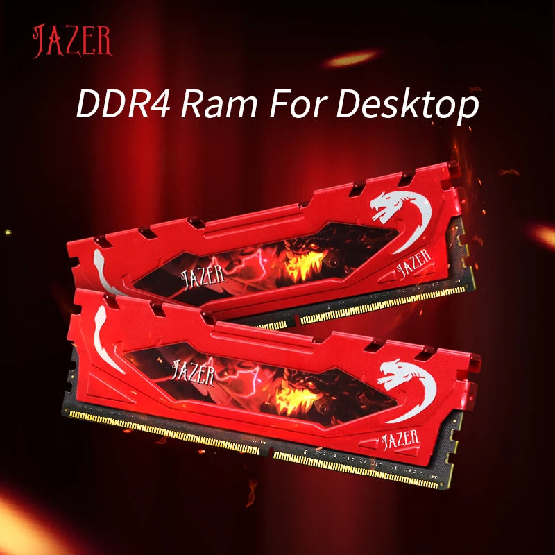 JAZER DDR4 Ram 16GB 8GB 32GB 3200MHz PC4 Desktop Gaming Memory Support Motherboard DDR4 Memory
