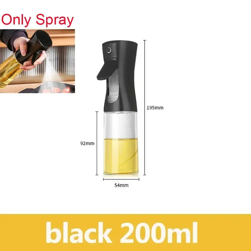Olive Oil Mister Spray Bottle for Cooking - Cooking Oil Spray Bottle  Air Fryer Accessories - Refillable Glass Dispenser