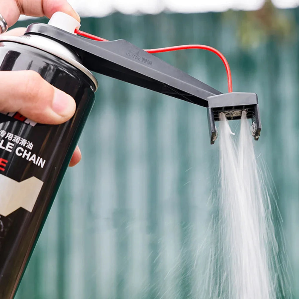 1/2PCS Motorcycle Chain Oiler Spray Lube Oiler Tool Mess-Free Chain Wax Chain Cleaner Attachment Chain Oil Applicator