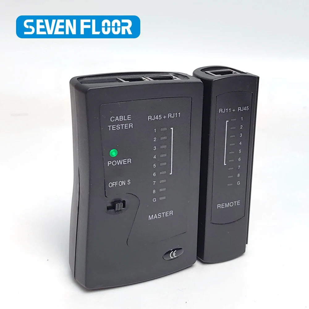 Network Ethernet Cable Tester for RJ11 RJ12 LAN RJ45 Cat5 Cat5e Cat6 Cat6a Cat7 UTP/ STP Shielded Cable and RJ11 RJ12 Telephone