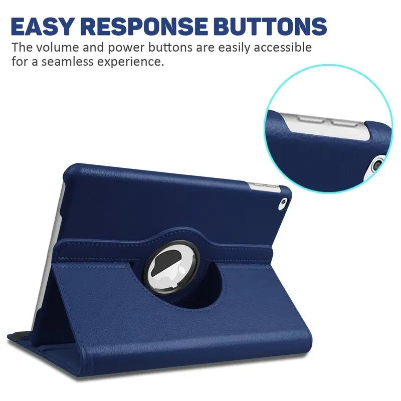 For iPad 9.7 5th 6th Case iPad Air 11 2 3 4 5 10.9 Rotate Stand Cover for iPad 10.2 7th 8th 9th 10th 11th Generation Pro 11 Case