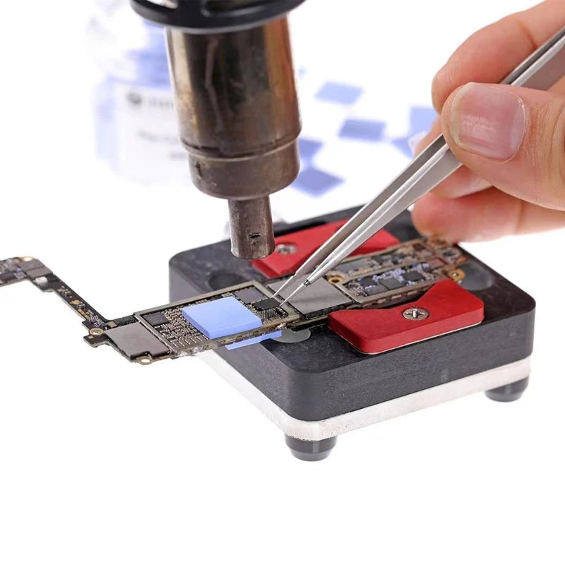 100PCS Thermal Pads Insulating Silicone Sheet High Temperature Resistance Motherboard CPU IC GPU PS5 PS4 Repair Pre-cutting Mat