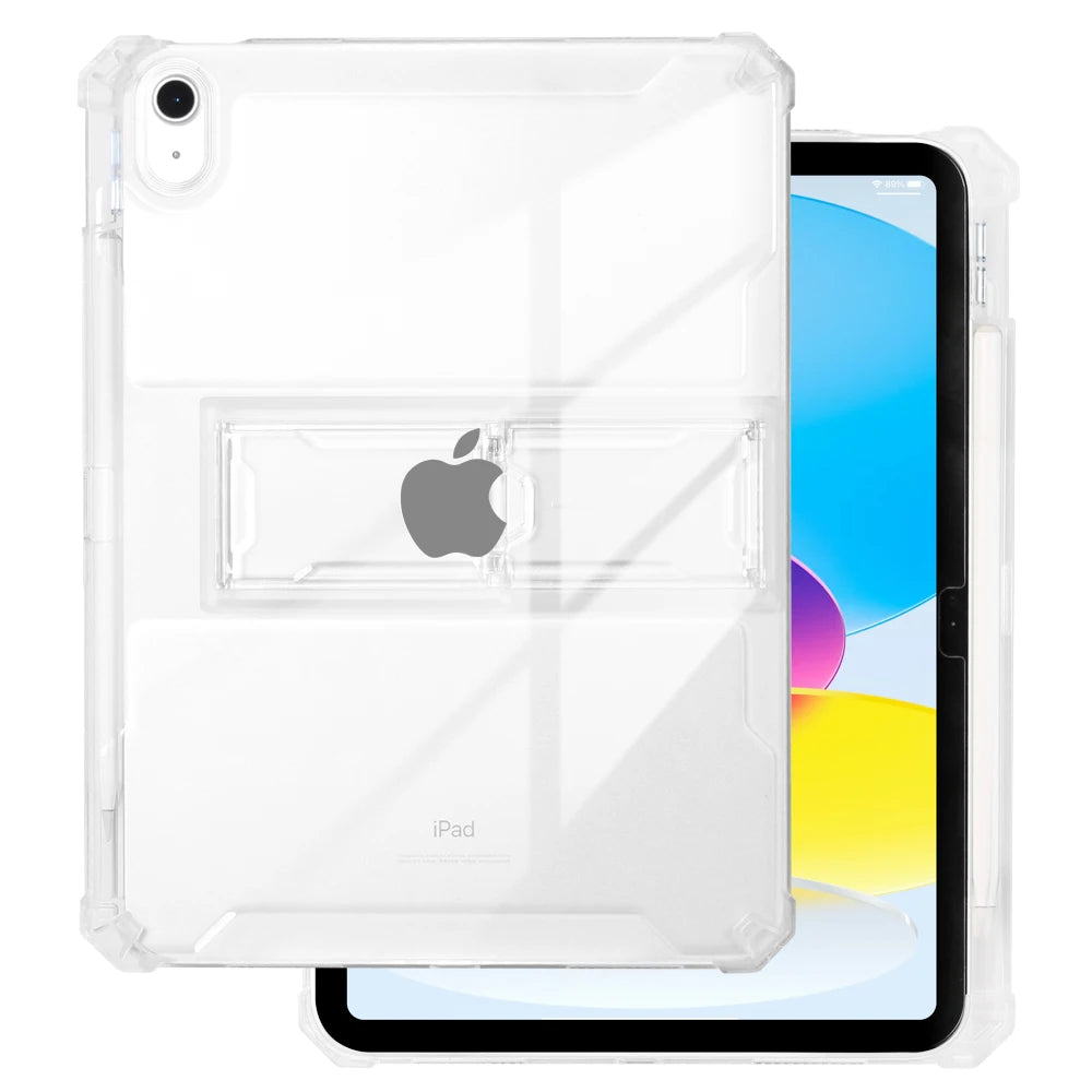 For iPad Case 2022 Pro 11 10th Generation 10.9 Air 5 4 10.2 7/9th 2021 Mini 6 10.5 2018 9.7 5th 6th 12 9 Transparent Cover Funda