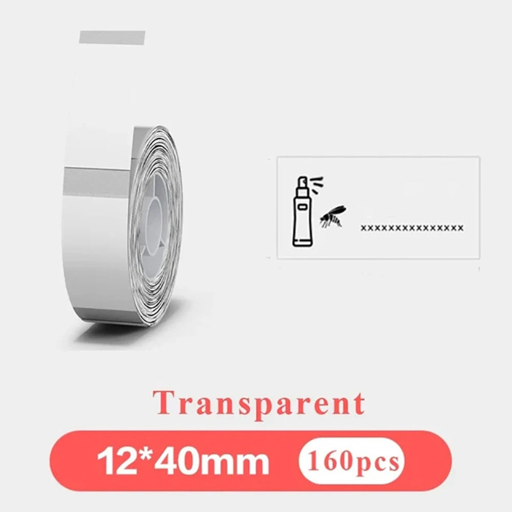 1Roll P12 P15 Thermal Label Sticker 12mm*40mm tape Compatible Phomemo D30 Q30 Marklife P11 P50 L12 DELI Q2 Labeller