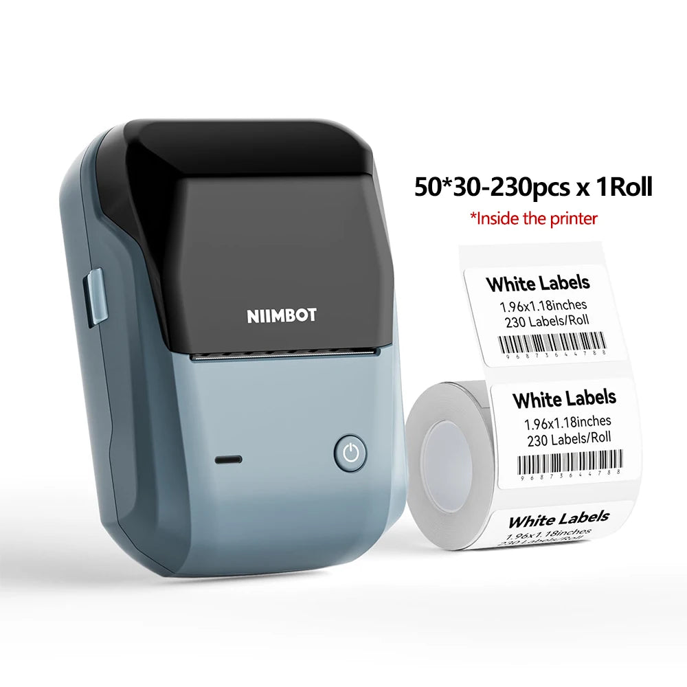 Niimbot 200dpiB21 300dpi B21PRO Label Maker Tag Price Portable Thermal Label Printer with White Photo Labels for Bakery/Business