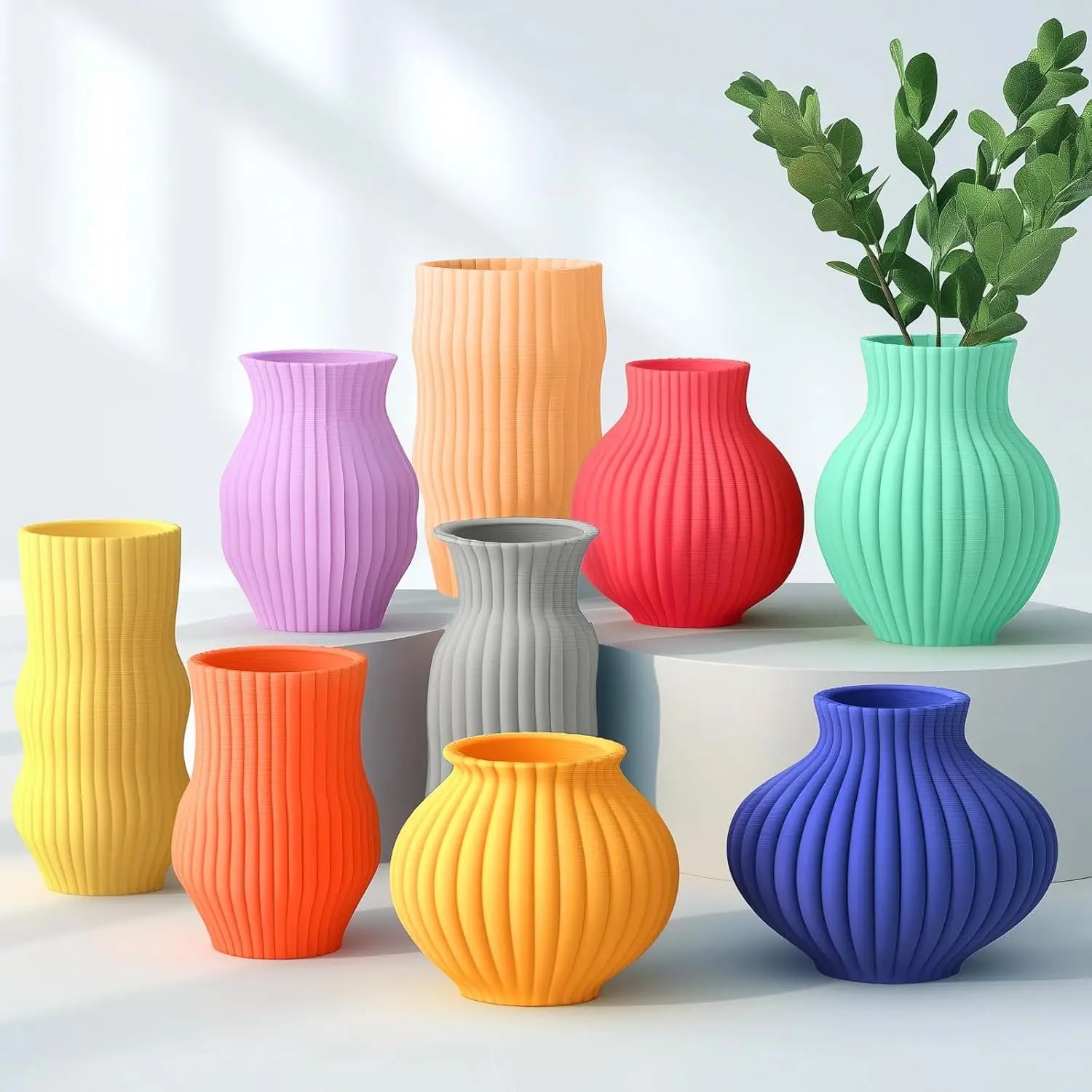 SUNLU PLA PETG PLA Plus Filaments 10 Rolls 3D Filament 1KG/roll 1.75mm 100% Filament Lines Up Neatly For 3D Printing From EU US