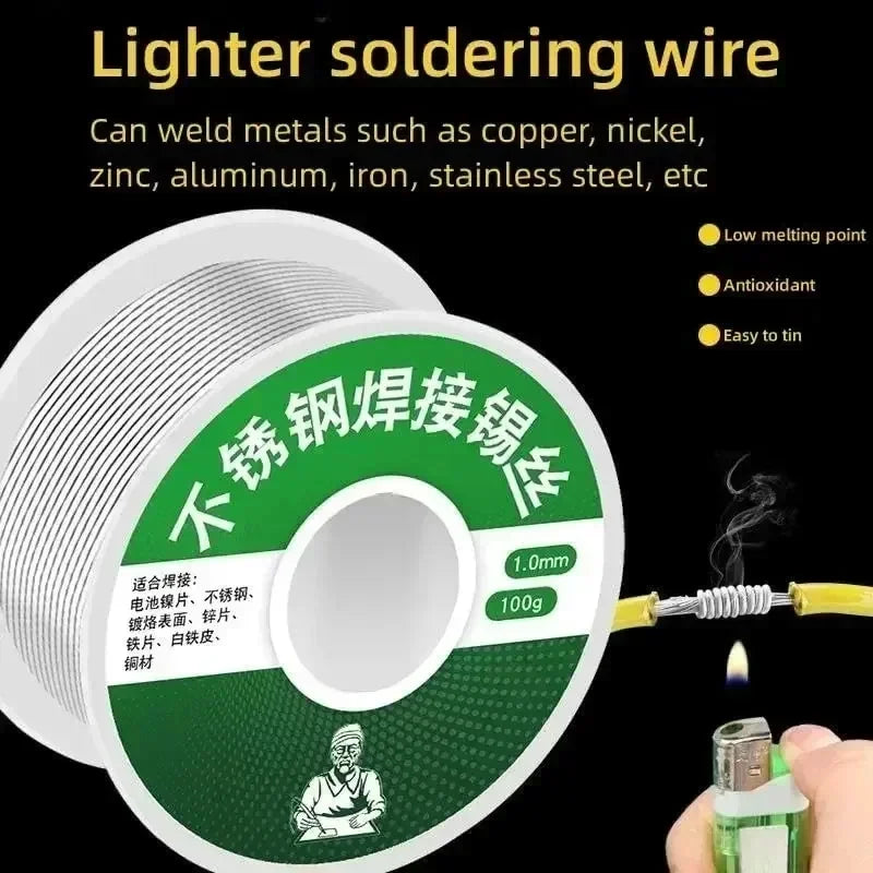 0.8mm 1.0mm 20g 50g 100g Soldering Tin Wire Tin Melt Rosin Core Solder Soldering Wire Roll No-clean FLUX 2.0%