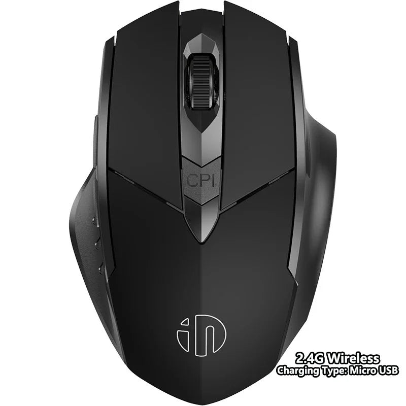Bluetooth Compatible Mouse Rechargeable 2.4G INPHIC Wireless Mouse Office Mute Support PC Laptop Tablet Smartphone Universal