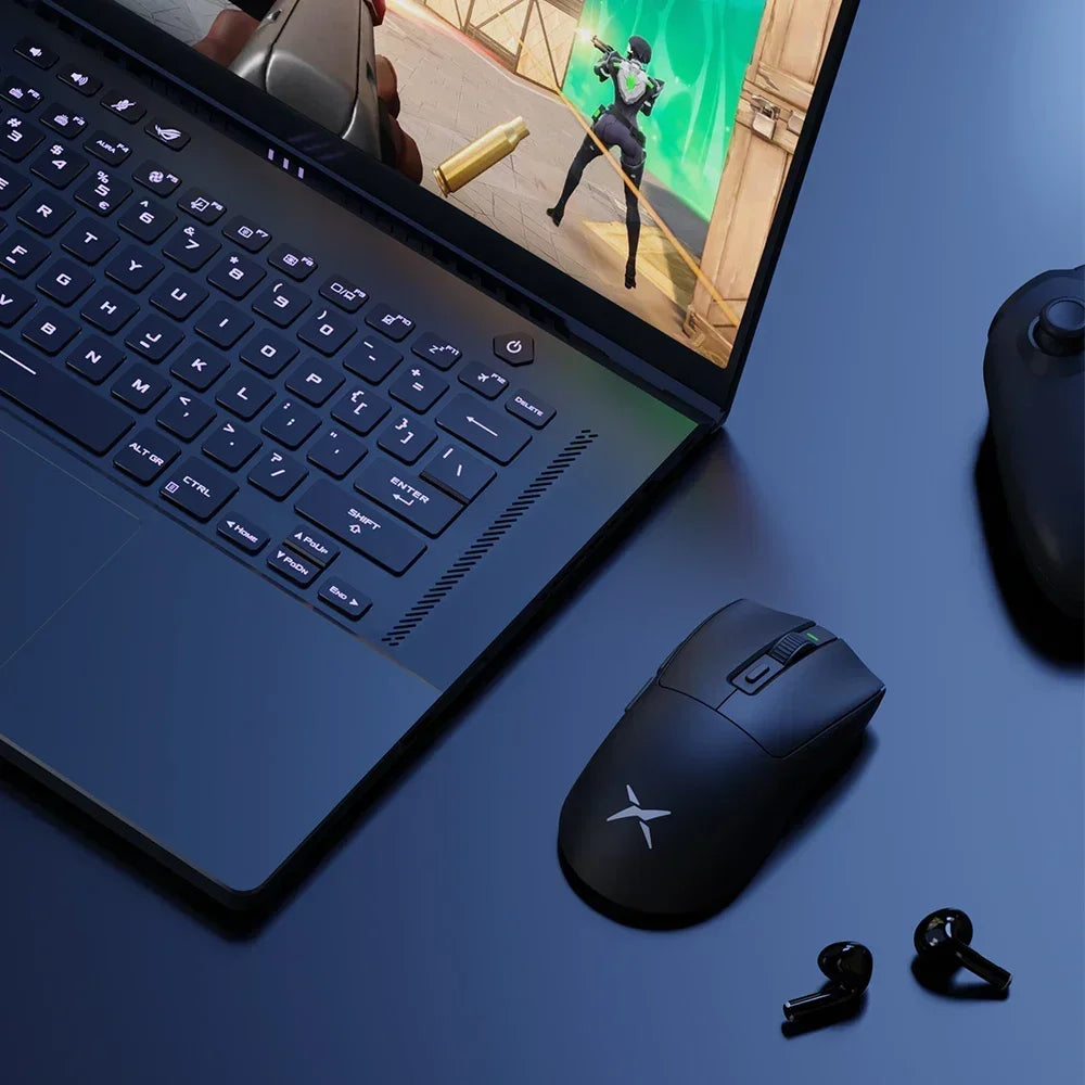 Delux M600 Series Wireless Gaming Mouse 52g Lightweight 2.4G Dual Mode Connection 26000DPI Macro Rechargeable Mice for PC Gamer