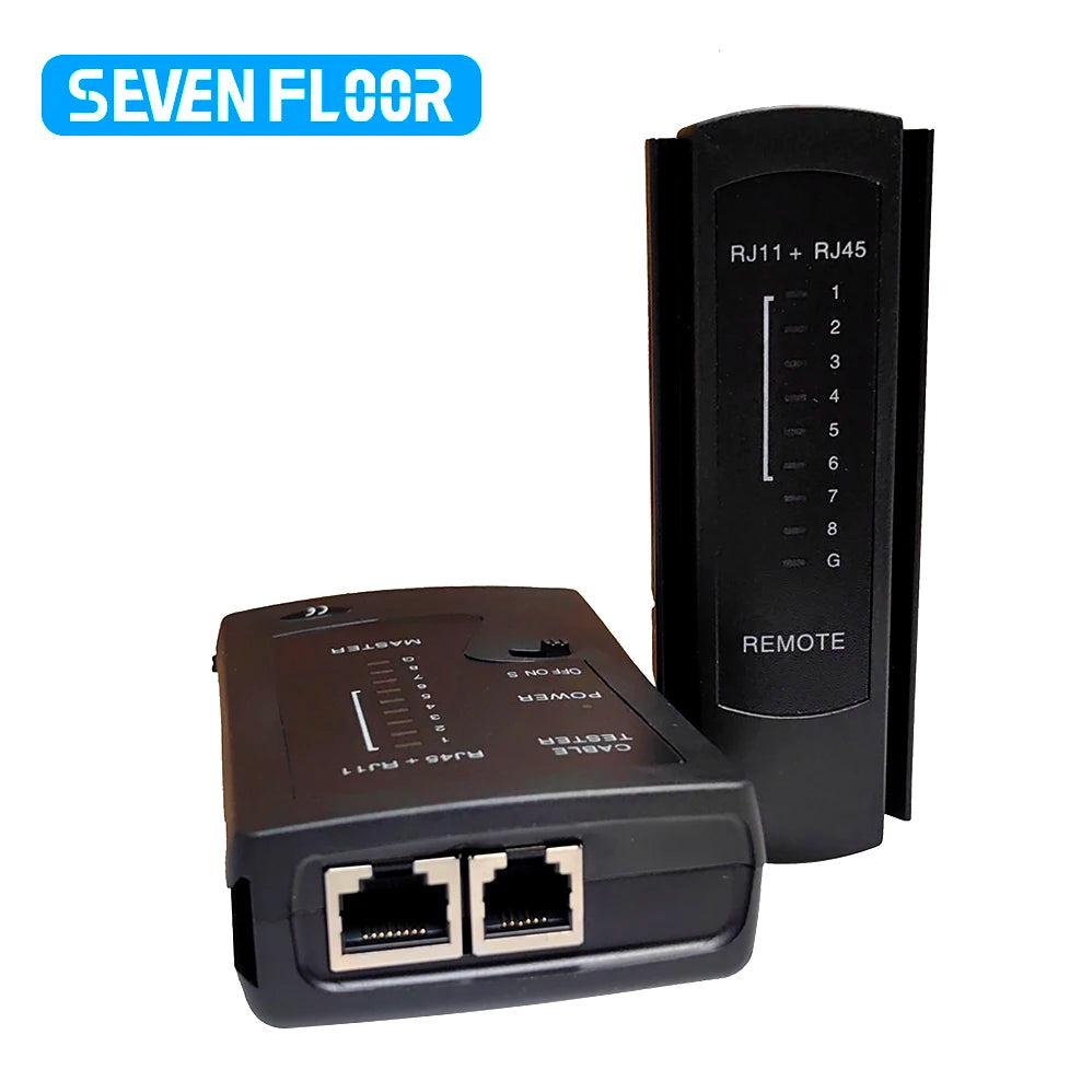 Network Ethernet Cable Tester for RJ11 RJ12 LAN RJ45 Cat5 Cat5e Cat6 Cat6a Cat7 UTP/ STP Shielded Cable and RJ11 RJ12 Telephone