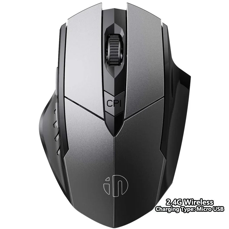 Bluetooth Compatible Mouse Rechargeable 2.4G INPHIC Wireless Mouse Office Mute Support PC Laptop Tablet Smartphone Universal