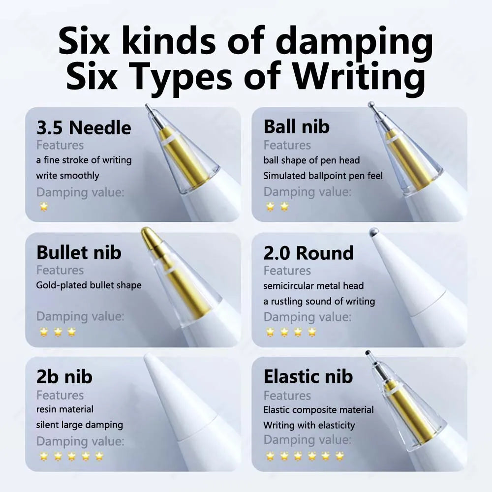 Replaceme For Apple Pencil Nib Set (1st/2nd Gen / USB-C Version)Replacement for iPad  Pro Stylus High-Wear-Resistant Upgraded